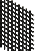 MODULAR SOLUTIONS MESH 1/2'' X 4' X 8', BLACK